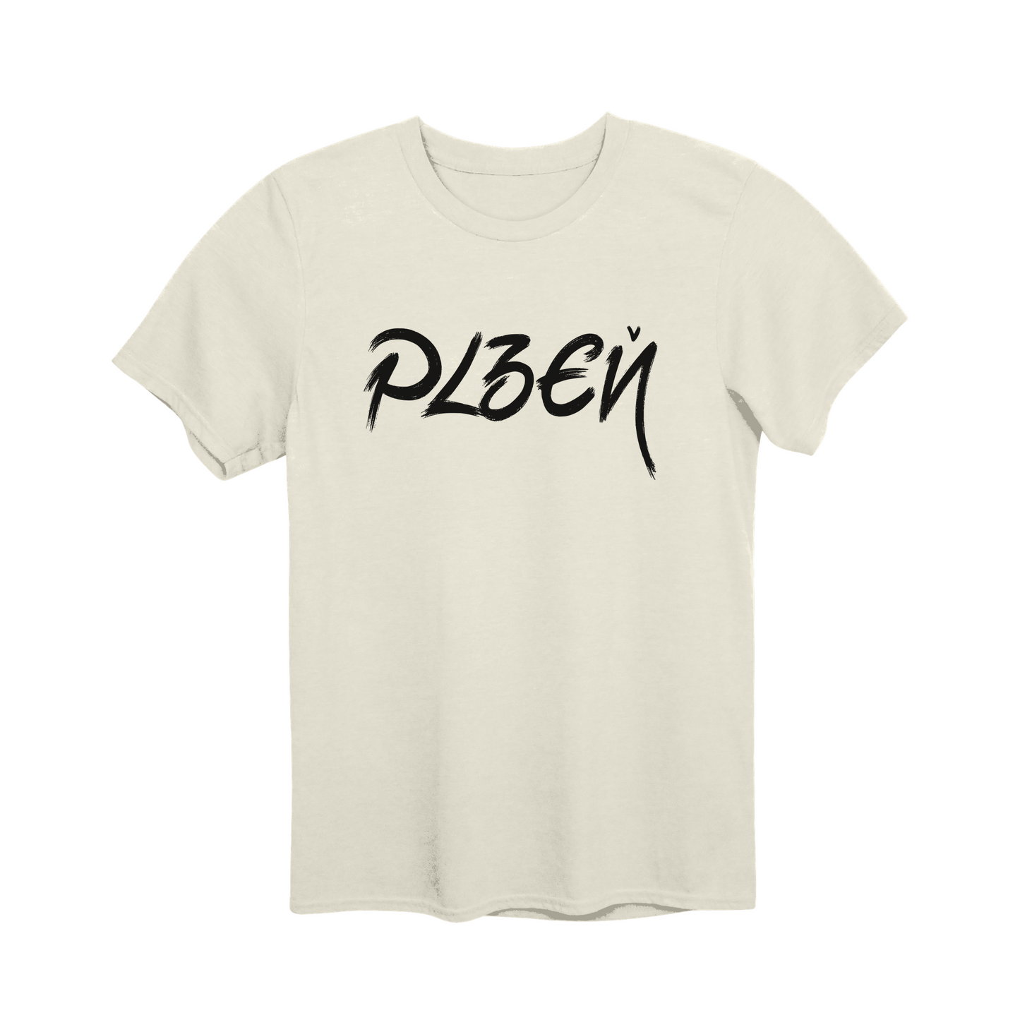 Plzeň město, černé tahy štětcem unisex tričko | PandaTees