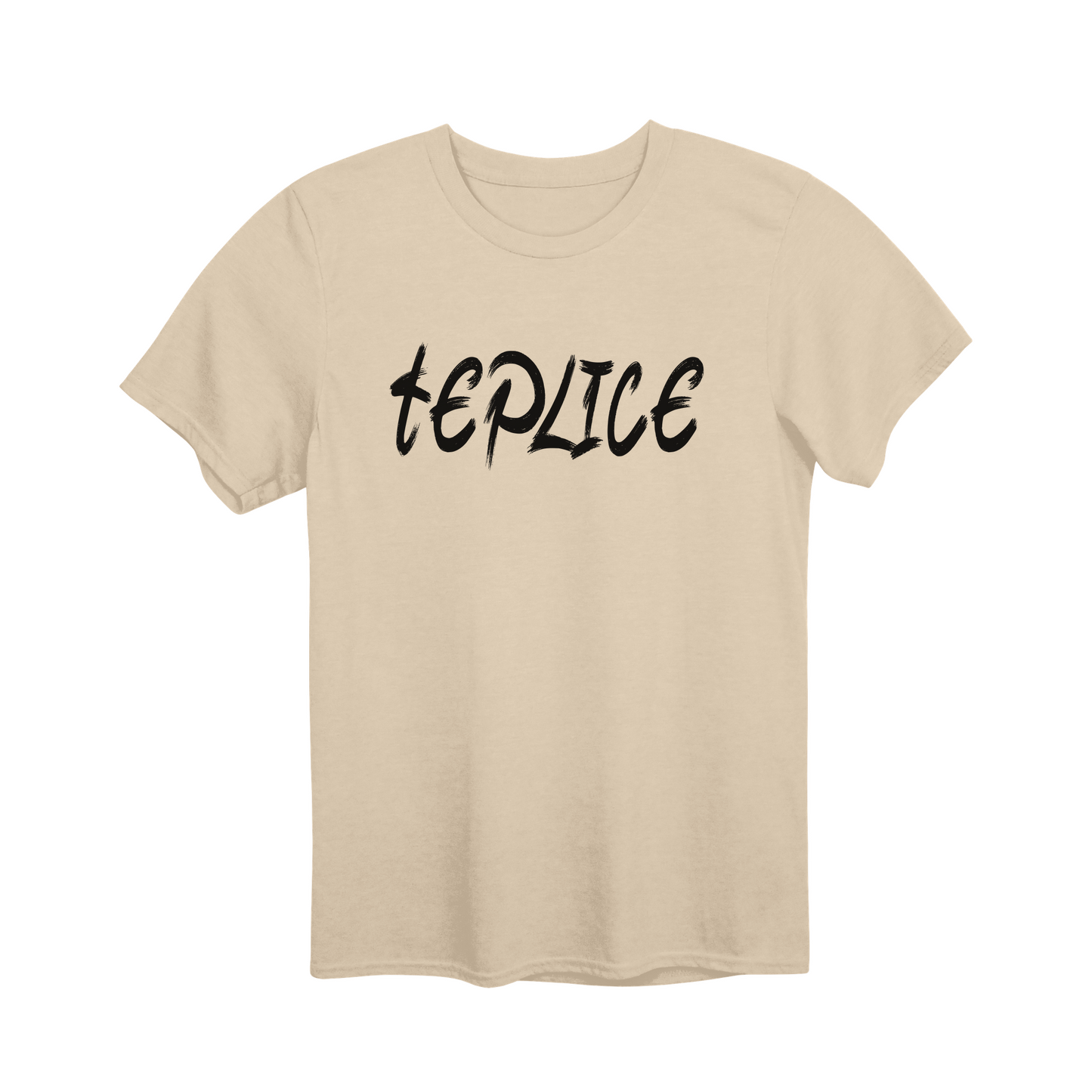 Teplice město, černé tahy štětcem unisex tričko | PandaTees