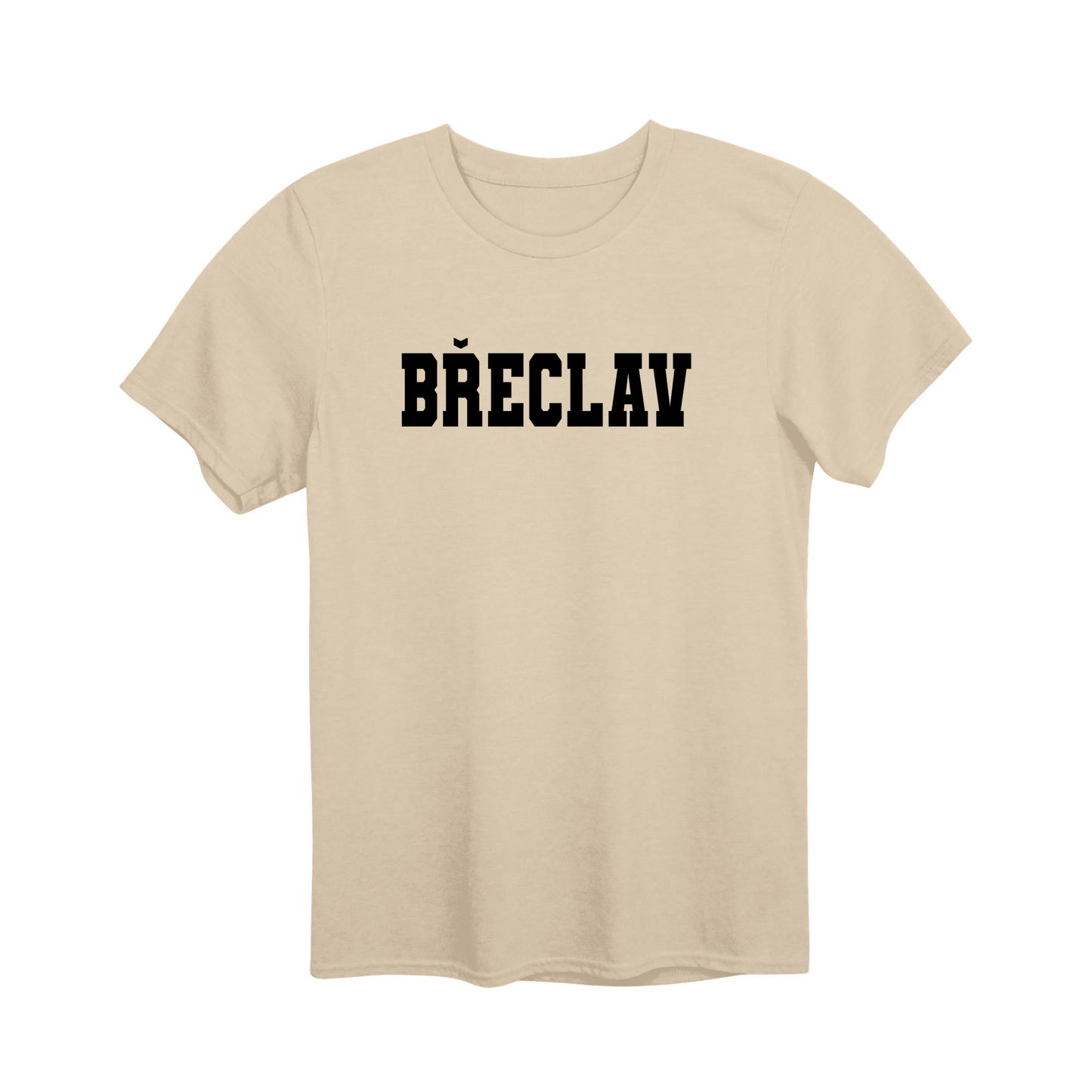 Břeclav město, černé klasická linie unisex tričko | PandaTees