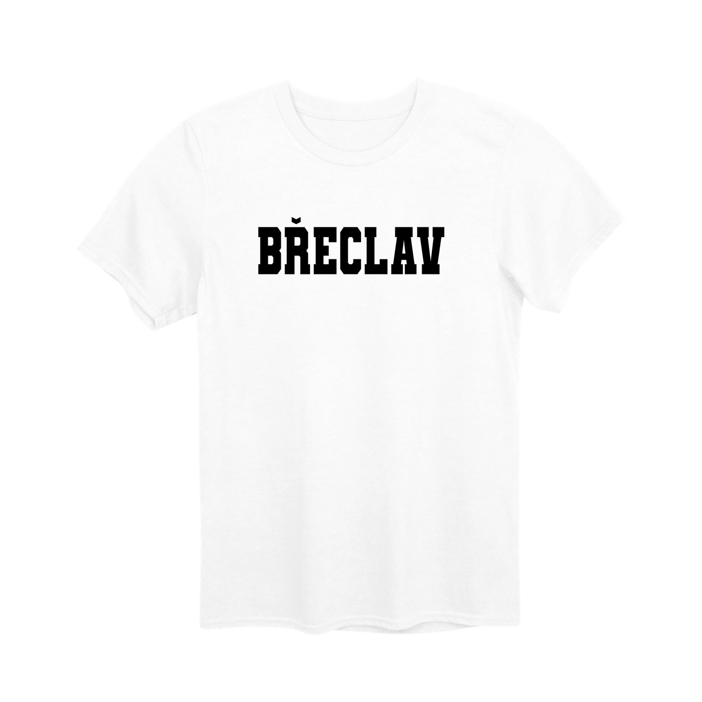 Břeclav město, černé klasická linie unisex tričko | PandaTees