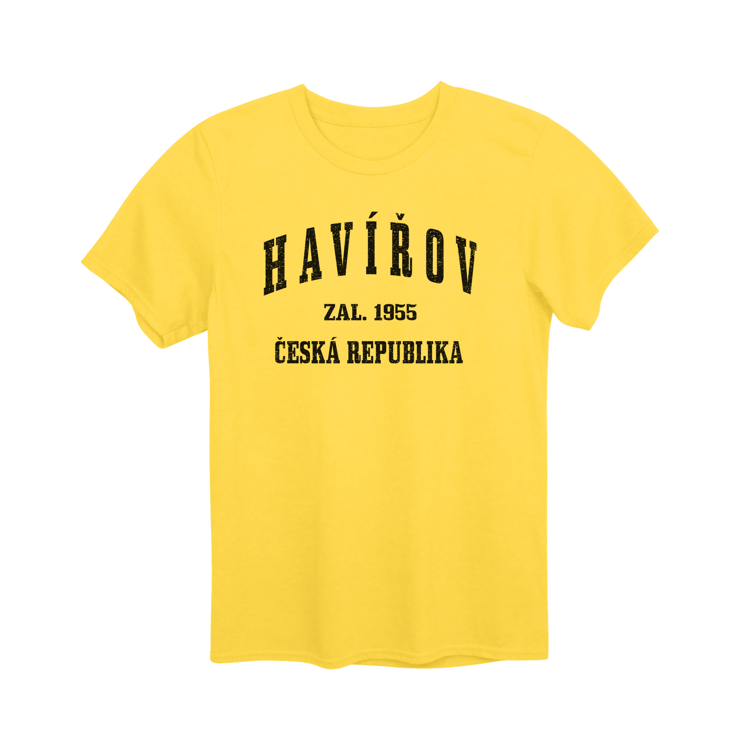 Havířov město, černé klasicky založený unisex tričko | PandaTees