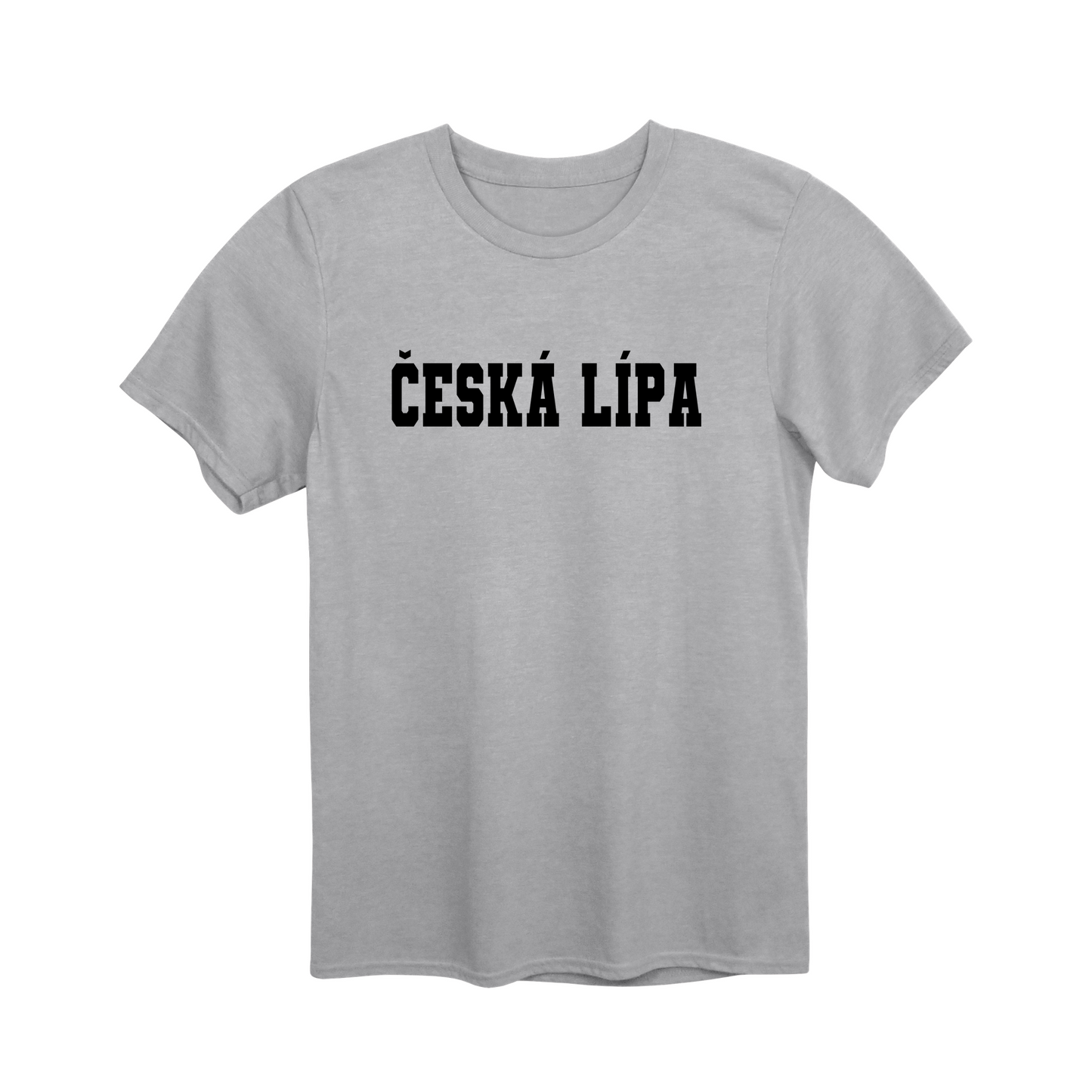 Česká Lípa město, černé klasická linie unisex tričko | PandaTees